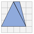 台形の対角線で区切った三角形に分割